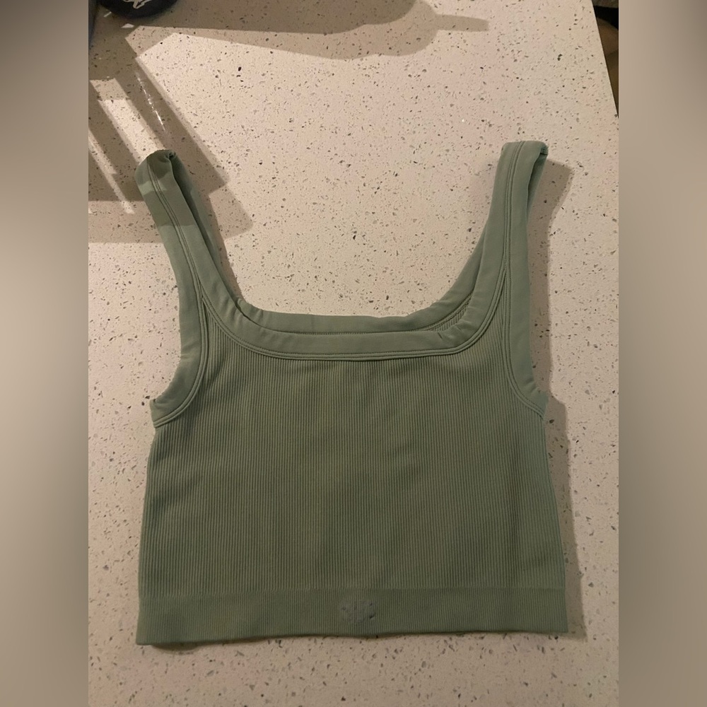 SET ACTIVE SCULPTFLEX® BOX TANK BRA - MATCHA